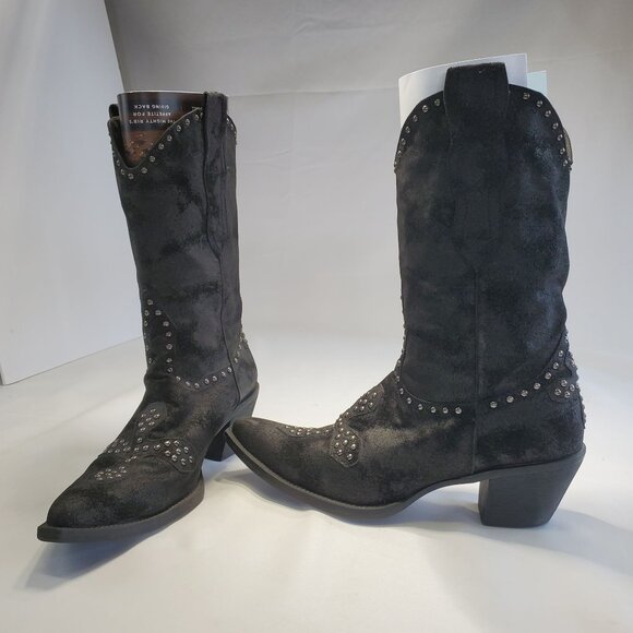 Corky’s Downtown Western Studded Cowboy Boots Size 10 Black - Picture 10 of 13